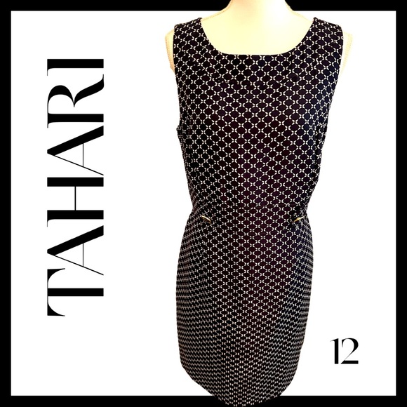 Tahari Dresses & Skirts - NWOT Tahari Navy & White print dress